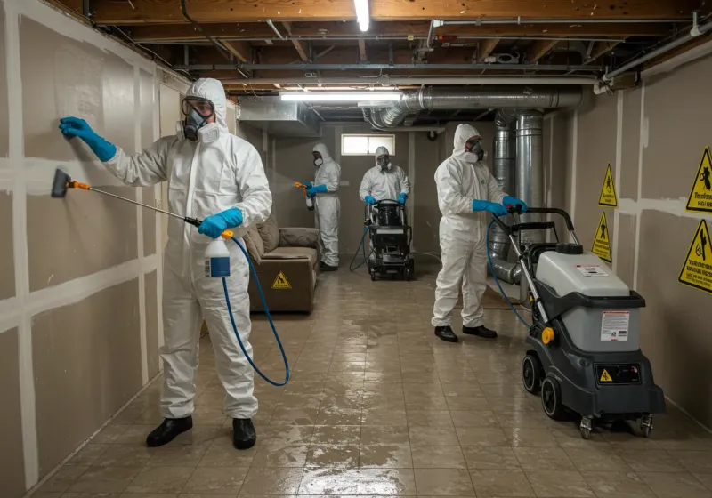 Basement Moisture Removal and Structural Drying process in Washoe County, NV
